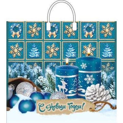 Пакет с пластиковой ручкой ПВД 38х35 (90 мкм) Бирюза лам. (10/100 шт.) Интерпак в Екатеринбург — Uralhoz.ru