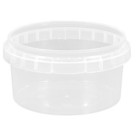 Контейнер круглый 210 мл (Н-49 D-93) упорное кольцо+конт.замок (280 шт.) Перинт б/к