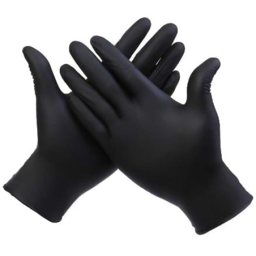 Перчатки НИТРИЛОВЫЕ неопудренные ЧЕРНЫЕ  XL (100 шт.) (1/10 шт.) в Екатеринбург — Uralhoz.ru