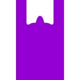 Пакет-майка ПНД 24+12х45 (10 мкм) фиолетовая (100/1000 шт.) арт.205Ф