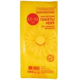 Пакет фасовочный ПНД 22х32 Ромашка с фальцами (1/10 упак.) 1505