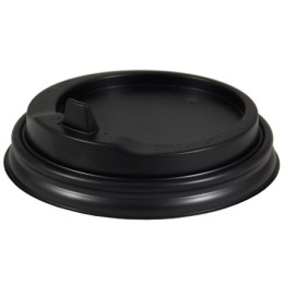 Крышка для стакана (d-80 мм) закрытый питейник ЧЕРНАЯ ИМПЭКС (100/1000 шт.)