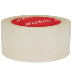 Лента клейкая (40 мкм) 48 мм х 100 м прозрачная NOVAROLL 203 арт.0120-342Х (6/36 шт.)