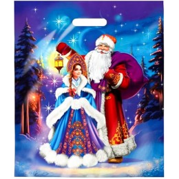 Пакет с прорубной ручкой ПВД 40х47 (45 мкм) Колдовская ночь (50/500 шт.) Интерпак