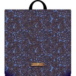 Пакет с петлевой ручкой ПВД 44х44 (70 мкм) Джинсовая роза (25/250 шт.) Интерпак