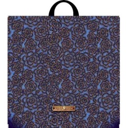 Пакет с петлевой ручкой ПВД 44х44 (70 мкм) Джинсовая роза (25/250 шт.) Интерпак