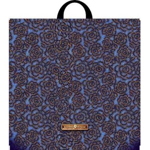 Пакет с петлевой ручкой ПВД 44х44 (70 мкм) Джинсовая роза (25/250 шт.) Интерпак в Екатеринбург — Uralhoz.ru