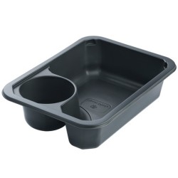 Контейнер под запайку (187х137х45с) СОУСНИК UpaxUnity 635 мл (40/480 шт.) ЧЕРНЫЙ