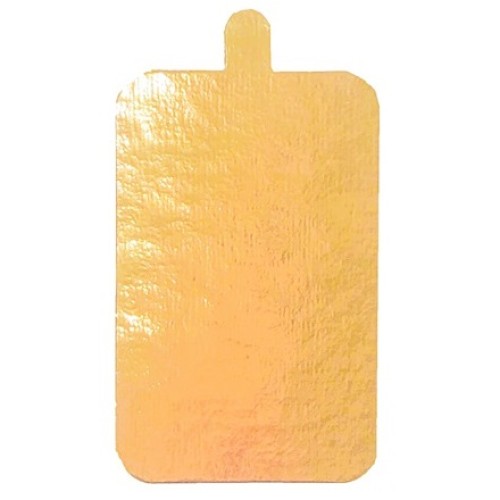 Подложка с держателем прямоугольник (0,8 мм) 100х65 мм золото (100/5000 шт.) в Екатеринбург — Uralhoz.ru