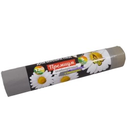 Мешок д/мусора ПВД 120 л  (5 шт.) рулон с завязками серый ПРЕМИУМ (1/24 шт.) ПЗВ-120/5/24/С