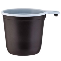 Чашка 200 мл кофейная бело-коричневая ИнтроПластик (50/1250 шт.)