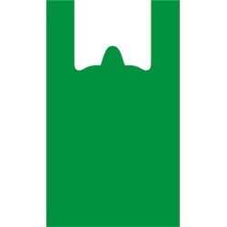 Пакет-майка ПНД 30+16х55 (17 мкм) зеленая Солпласт (100/1000 шт.)