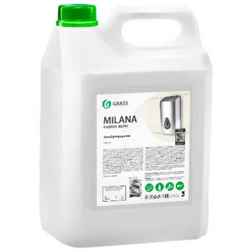 Мыло жидкое 5,0 кг Milanaантибактериальное GRASS (1/4 шт.) 125361 в Екатеринбург — Uralhoz.ru