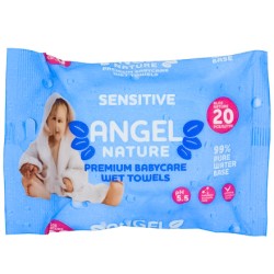 Салфетки влажные  (20 шт.) Angel Sensetive голубой для детей (1/48 шт.) AN-7