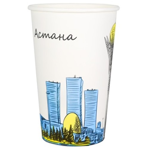 Стакан ГН 400 мл (d-90 мм) бумажный Города (50/800 шт.) ViRiDo в Екатеринбург — Uralhoz.ru