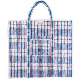 Сумка п/п SHER Клетка (73х57+37) с молнией (12/96 шт.) арт.105