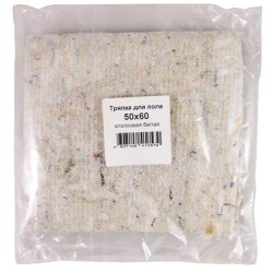 Тряпка для пола 50х60 хлопковая белая (1/50 шт.)