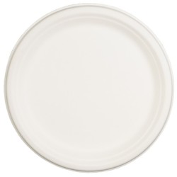 Тарелка биоразлагаемая d-225 белая (50/350 шт.) ТСМ-225