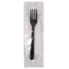 Набор 2/1 Премиум Вилка черная, салфетка (1/400 шт.) Н21-009 в Екатеринбург — Uralhoz.ru