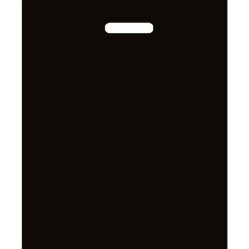 Пакет с прорубной ручкой ПВД 40х45 (60 мкм) черный (100 шт.) в Екатеринбург — Uralhoz.ru