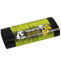 Мешок д/мусора ПНД 30 л (30 шт.) рулон Ё-РОМАШКА (1/35 шт.) ЕЛР30-30/35