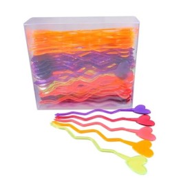 Размешиватель Сердечко 176 мм (100 шт.) в ПЛАСТ.КОРОБОЧКЕ (1/15 шт.)