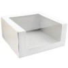 Короб картонный белый с окном 225х225х110 мм ForGenika SHELF I Window White (25 шт.) в Екатеринбург — Uralhoz.ru