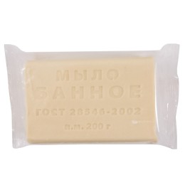 Мыло туалетное 200 г Банное Мылоленд ПРОЗРАЧНАЯ упаковка (1/36 шт.)