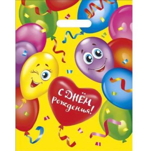 Пакет с прорубной ручкой ПВД 30х40 (35 мкм) Твой день (50/1000 шт.) Интерпак в Екатеринбург — Uralhoz.ru