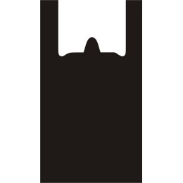 Пакет-майка ПНД 24+12х45 (10 мкм) черная СоюзПолимер (100/3000 шт.)