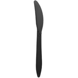 Нож одноразовый 155 мм (PP) черный (ВЗЛП) (50/1000 шт.) 4057ч