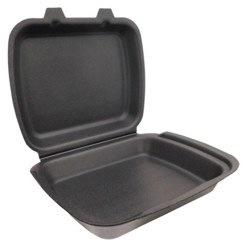 Ланч-бокс 1-секц. (247х206х35) Камапак (200 шт.)  ЧЕРНЫЙ в Екатеринбург — Uralhoz.ru