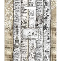 Пакет с прорубной ручкой ПВД 40х47 (45 мкм) Страницы (50/500 шт.) Интерпак