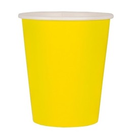 Стакан ГН 250 мл (d-80 мм) бумажный Желтый (50/1000 шт.) ЛигаПак
