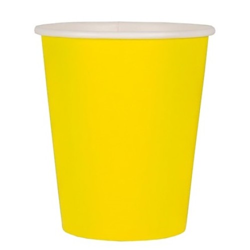 Стакан ГН 250 мл (d-80 мм) бумажный Желтый (50/1000 шт.) ЛигаПак в Екатеринбург — Uralhoz.ru