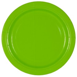 Тарелка картонная d-180 ламинированная с бортом Green (50/500 шт.) ИнтроПластик