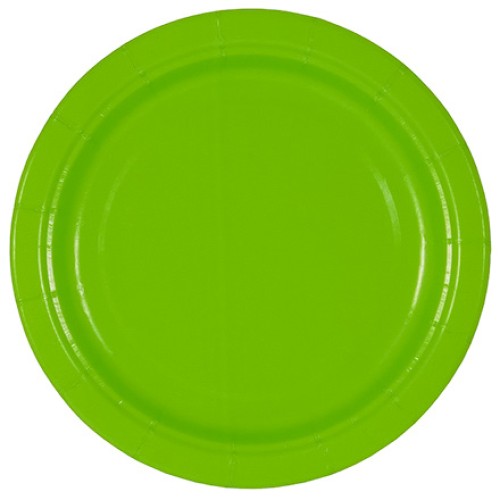 Тарелка картонная d-180 ламинированная с бортом Green (50/500 шт.) ИнтроПластик в Екатеринбург — Uralhoz.ru