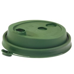 Крышка для стакана (d-80 мм) с питейником зеленая(Табрис) МАТОВАЯ ВЗЛП (50/1000 шт.) 3002М/ТАБ