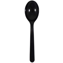 Ложка одноразовая 170 мм столовая ЛЮКС черная (Элпак) (100/2000 шт.)