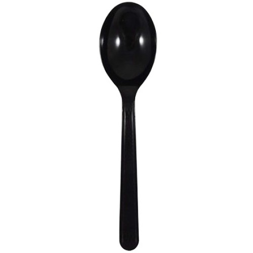 Ложка одноразовая 170 мм столовая ЛЮКС черная (Элпак) (100/2000 шт.) в Екатеринбург — Uralhoz.ru