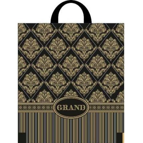 Пакет с петлевой ручкой ПВД 31х35 (90 мкм) Гранд (25/250 шт.) Интерпак в Екатеринбург — Uralhoz.ru