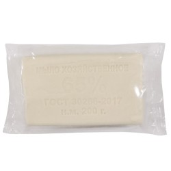 Мыло хозяйственное 200 г 65% Мылоленд прозрачная упаковка (1/66 шт)