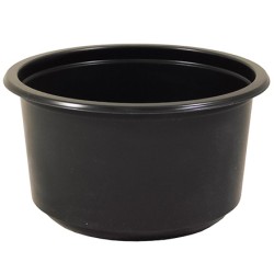 Д-115-350 мл (PP) Дно круглое черное (D-115, H-62 мм) Д-Полимер (50/500 шт.)
