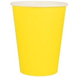 Стакан ГН 350 мл (d-90 мм) бумажный Желтый (50/1000 шт.) ЛигаПак