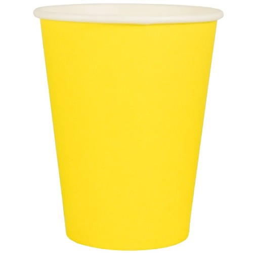 Стакан ГН 350 мл (d-90 мм) бумажный Желтый (50/1000 шт.) ЛигаПак в Екатеринбург — Uralhoz.ru