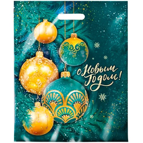 Пакет с прорубной ручкой ПВД 38х47 (60 мкм) Сибирский декор (50/500 шт.) Интерпак в Екатеринбург — Uralhoz.ru