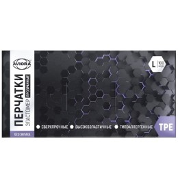 Перчатки Эластомер (100 шт.) ТПЭ/TPE AVIORA, размер L (1/10 шт.) 402-752