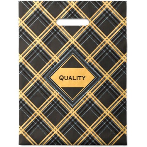 Пакет с прорубной ручкой ПВД 30х40 (35 мкм) Грани (50/1000 шт.) Интерпак в Екатеринбург — Uralhoz.ru