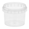 Контейнер круглый 120 мл (Н-54, D-68) упорное кольцо+конт.замок (350 шт.) Пласт-Сервис Плюс комплект в Екатеринбург — Uralhoz.ru