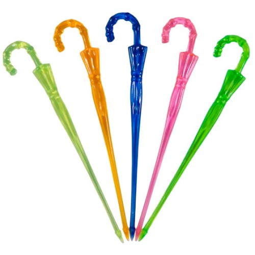 Пики пласт. Зонтик цветной 90 мм (300 шт.) в ПЛАСТ.КОРОБОЧКЕ (1/20 шт.) в Екатеринбург — Uralhoz.ru